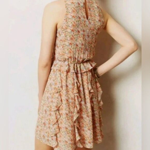Ruffled floral Anthropologie dress - Picture 2 of 8